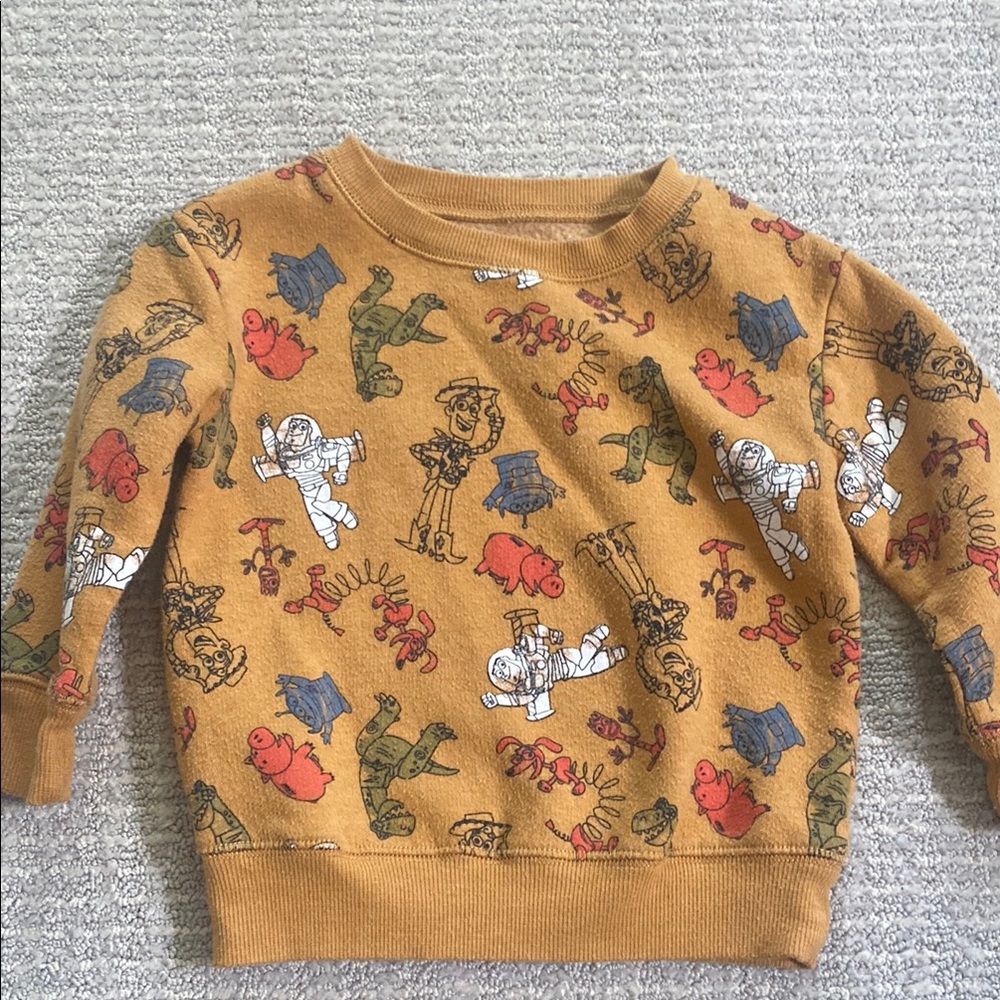 Kids Mustard Graphic Sweatshirt